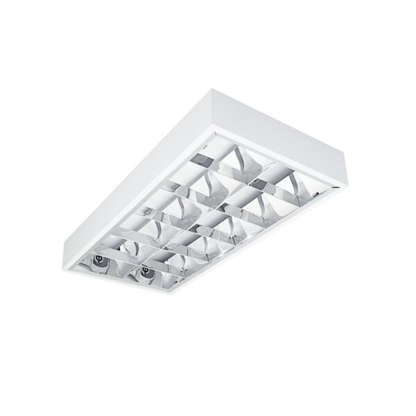 NOTUS 4LED Rasterleuchte 60cm 2-fl. BAP vorverdrahtet für LED Röhren